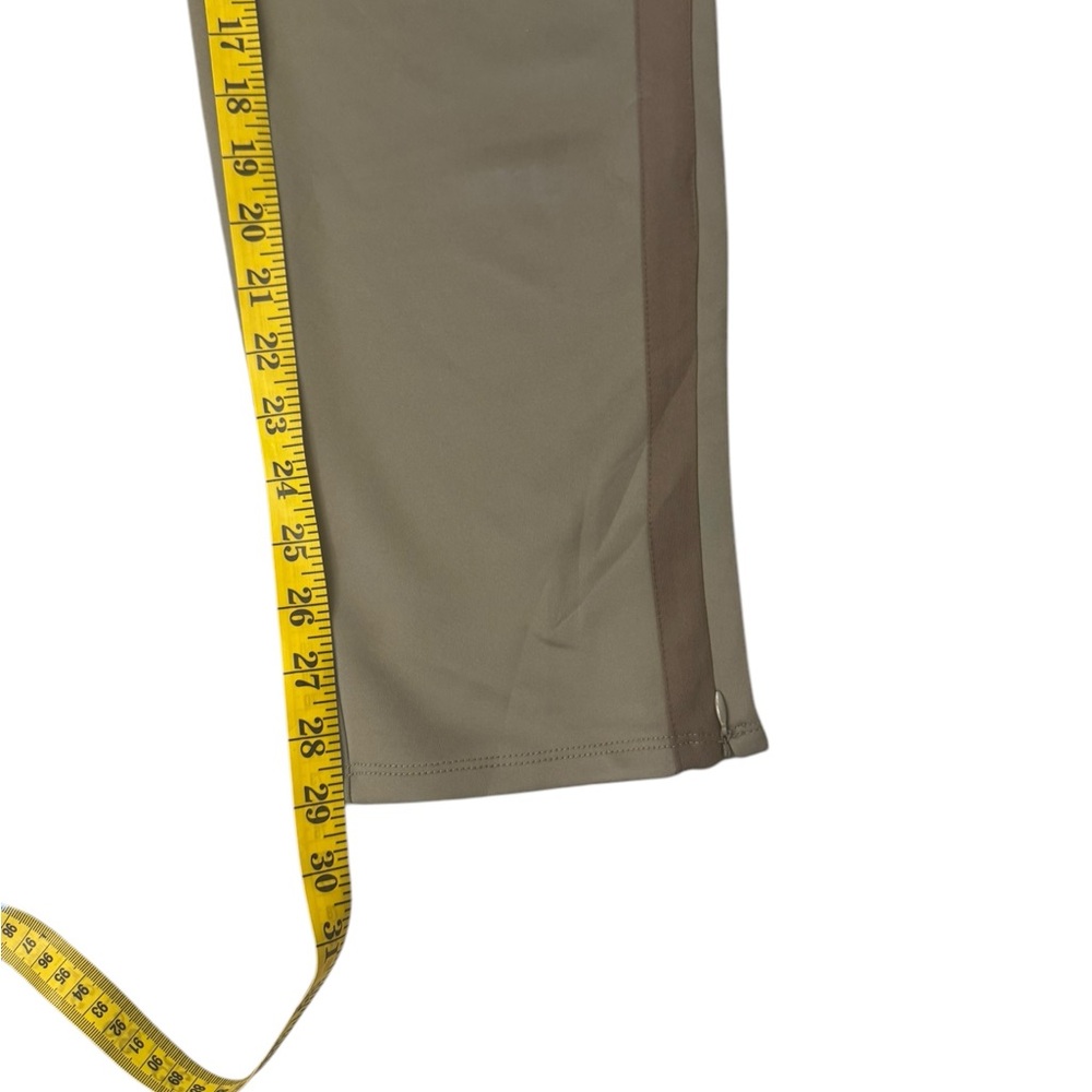 Zara Women’s Jogger Pants in Light Olive with Dark olive Side Racing Stripe - Picture 9 of 11